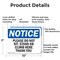 Signmission Please Do Not Sit Stand Or Climb Here Thank You, 10 in W x Rectangle, Aluminum OS-2PACK-NS-A-710-L-17419 - alternate 8